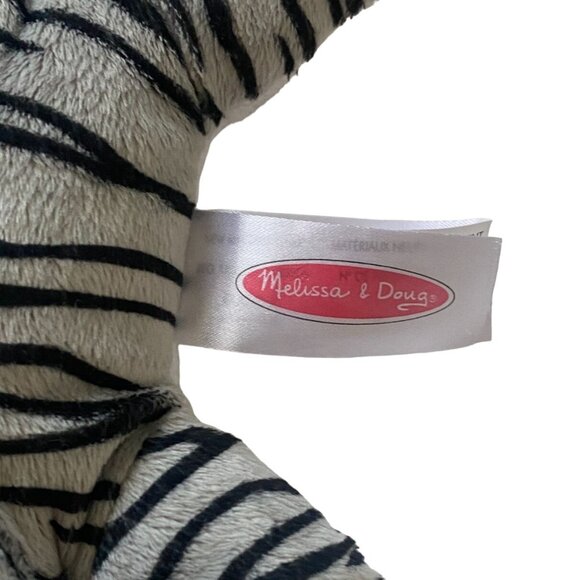 Melissa and Doug Cat Kitten Gray White Black Plush 9" Stuffed Animal Toy - Picture 3 of 5